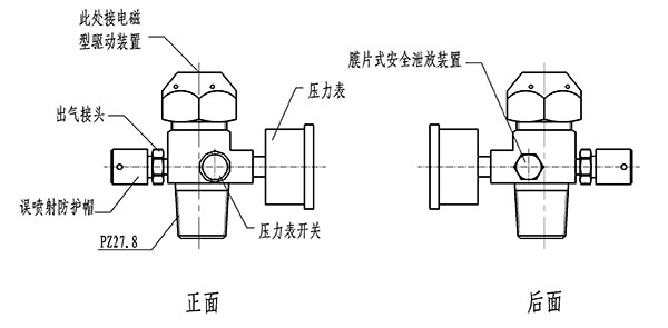 高压二氧化碳灭火系统驱动气体瓶容器阀